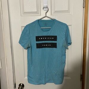 American Eagle blue shirt